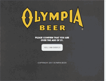Tablet Screenshot of olympia-beer.com
